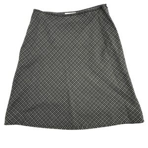 Vintage Rena Rowan Plaid Career Skirt Size 12 A-Line Business Casual Retro Chic